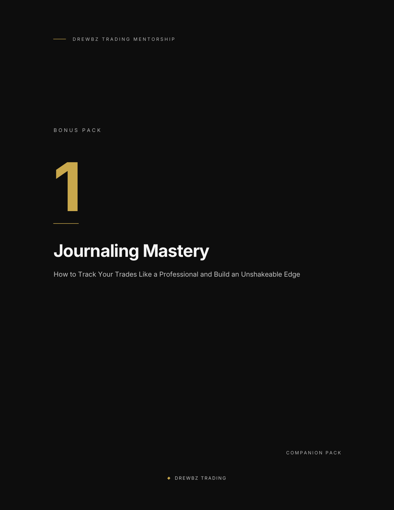 Bonus Pack 01 — Journaling Mastery