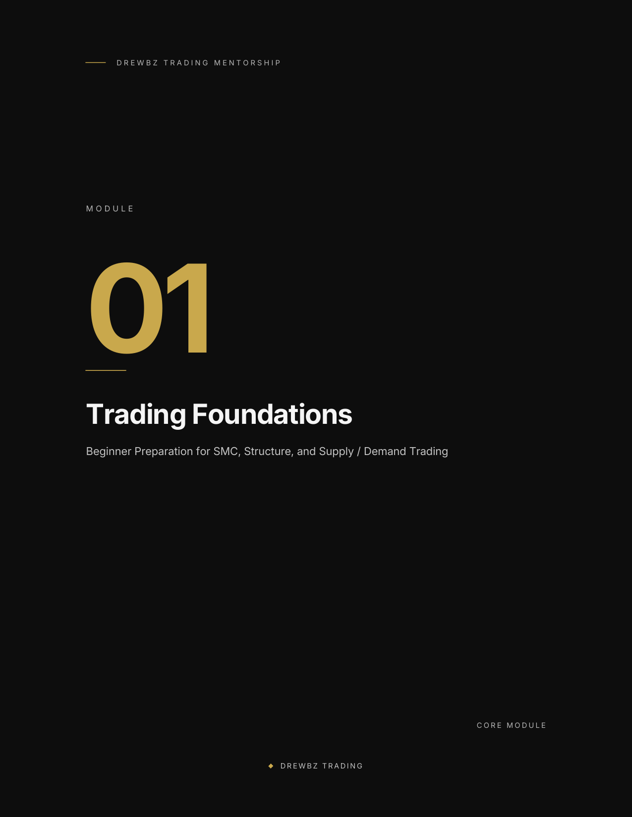 Module 01 — Trading Foundations
